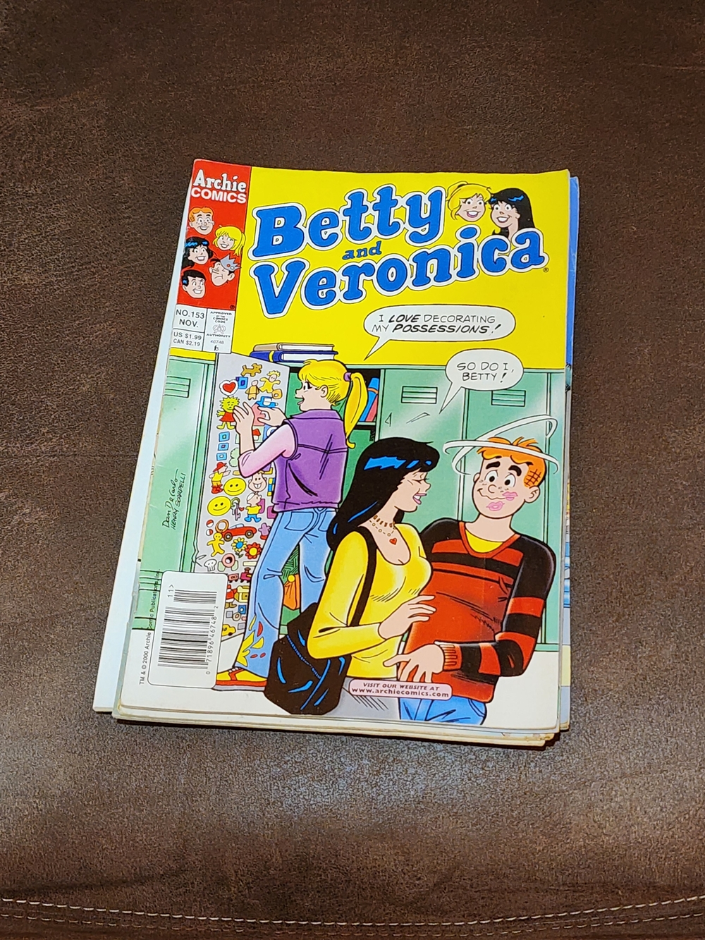 Betty and Veronica Archie Comics Comic Book - Yellow Cover